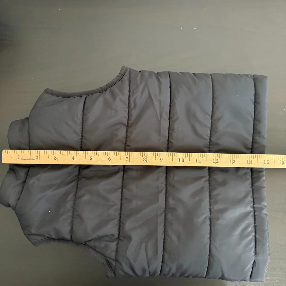 Nike Toddler Puffer Vest‎ Baby 2T Black Gray Full Zip Casual Sleeveless Winter